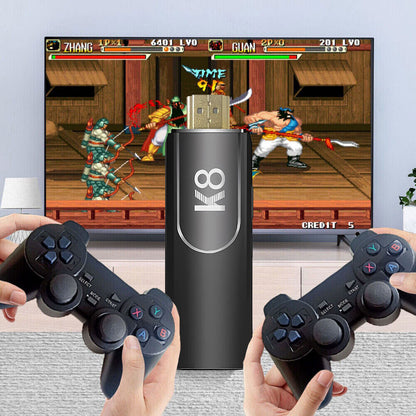 CONSOLA VIDEOJUEGOS GAMESTICK K8 - +35.000 juegos - 2 controles inalámbricos.