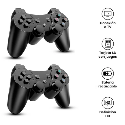 CONSOLA VIDEOJUEGOS GAMESTICK K8 - +35.000 juegos - 2 controles inalámbricos.
